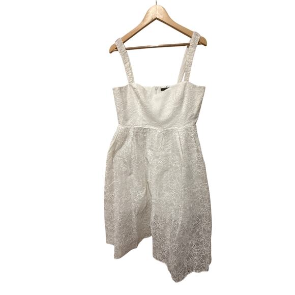 FRENCH‎ CONNECTION Evelyn Sleeveless Lace Midi Dress Size 12 - Picture 8 of 9